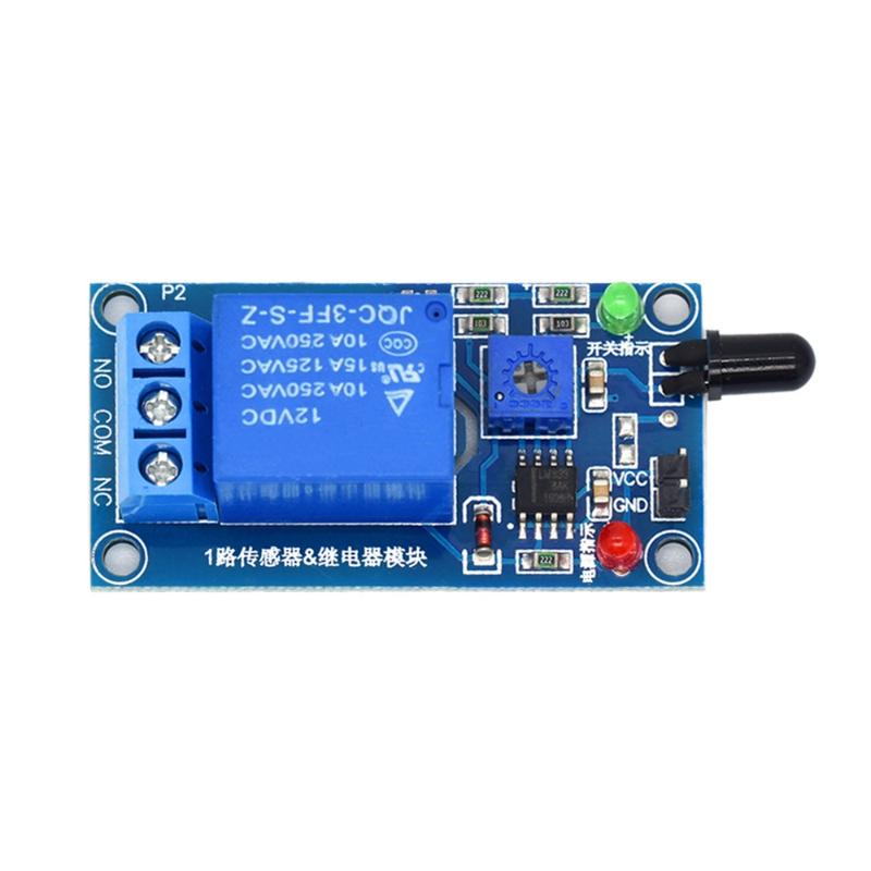 Relay Module 1 Channel - ИК-инфракрасный 1-канальный модуль датчика обнаружения пламени