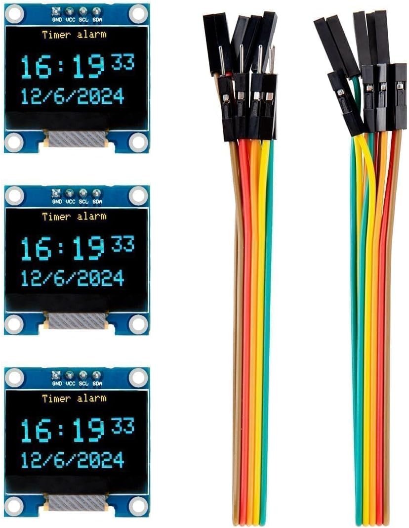 Ssd1306 - 3 шт., 0,96-дюймовый OLED-дисплей, компактный самосветящийся