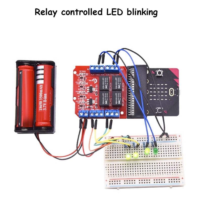 Relay Module 4 Channel - Модуль реле A64I Microbit на 4