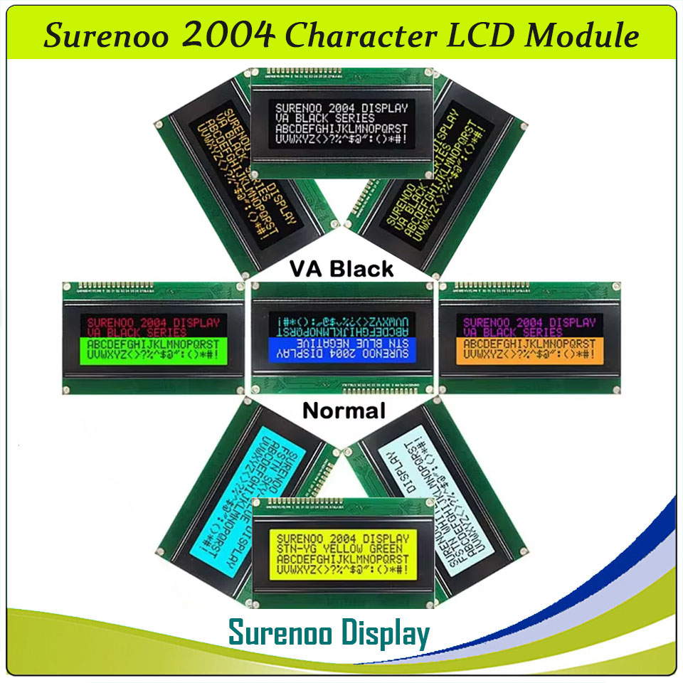 Lcd 1602 - Surenoo 204 20X4 2004, символьный ЖК-модуль,