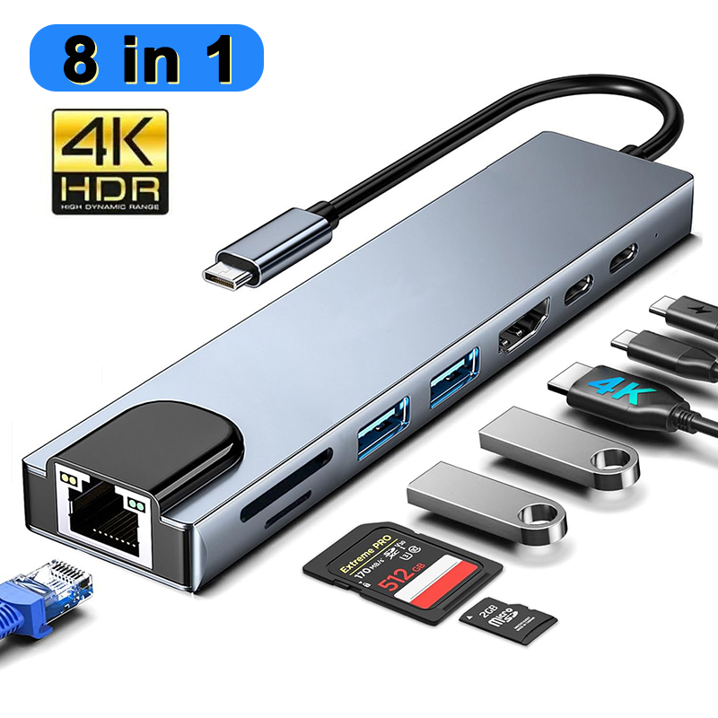 8 в 1 USB-концентратор типа C  – обзор и цена Sd Card Module