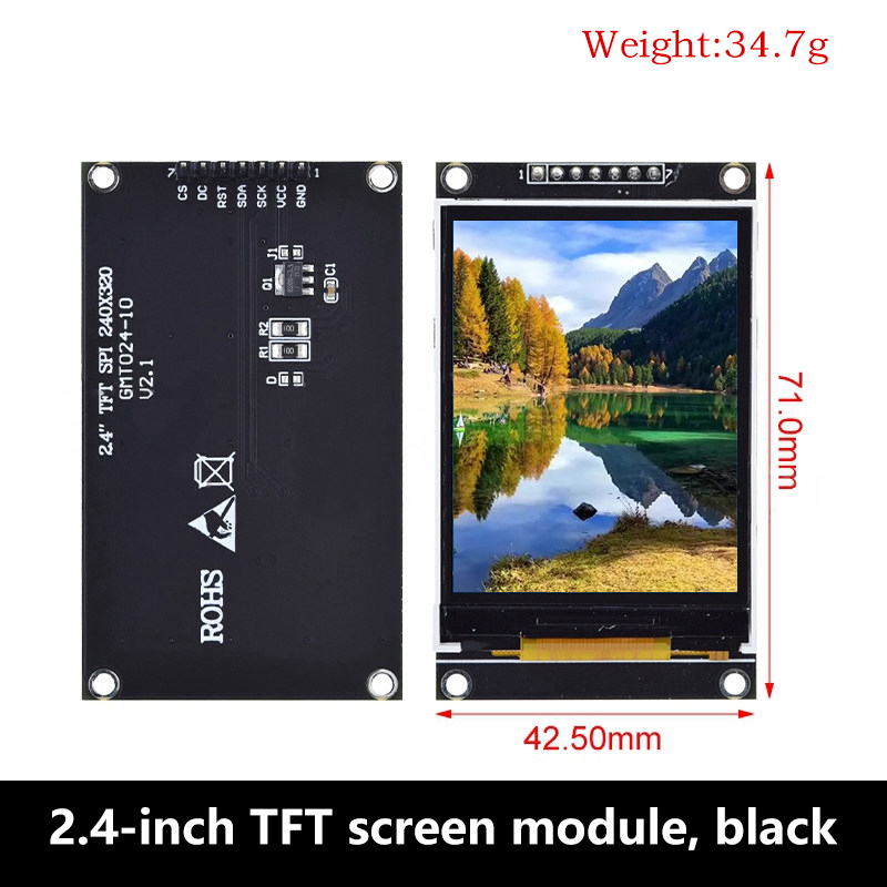 1.77/2.0/2.4/2.8-дюймовый SPI  – обзор и цена Tft Display 2.4