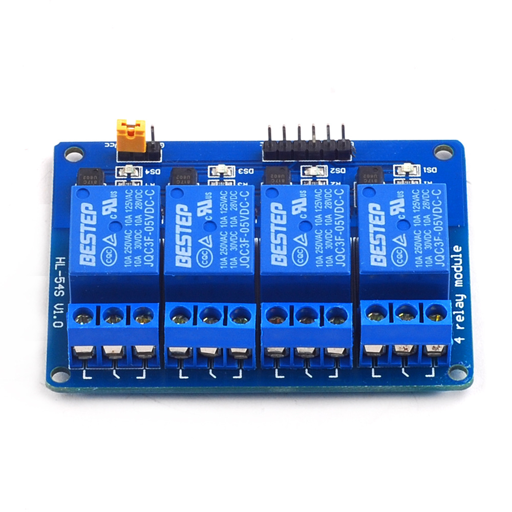 5 В 4-канальный релейный модул – обзор и цена Relay Module 4 Channel