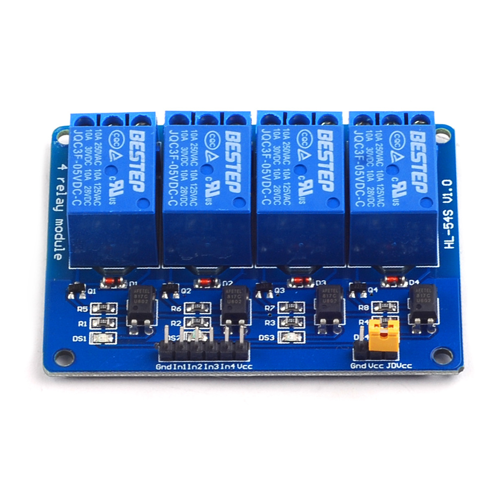 5 В 4-канальный релейный модул – обзор и цена Relay Module 4 Channel