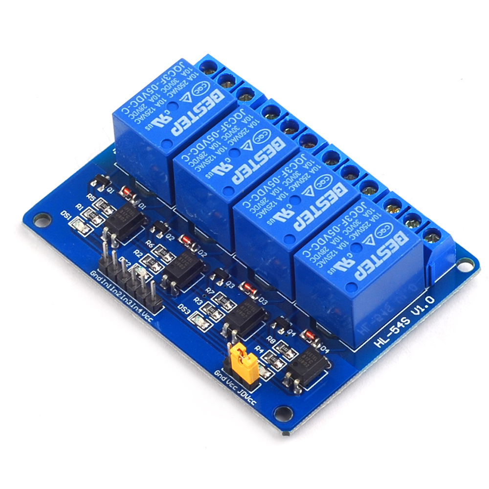 5 В 4-канальный релейный модул – обзор и цена Relay Module 4 Channel