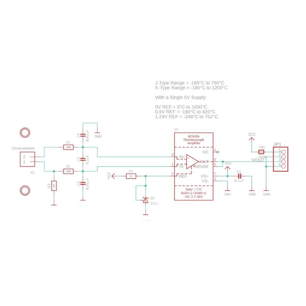 Модуль обработки сигнала термо – обзор и цена Thermocouple Module K Type