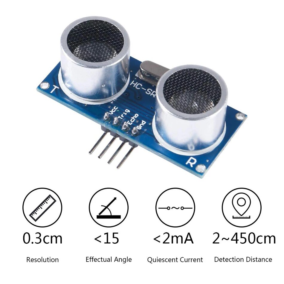 5 ультразвуковых модулей, датч – обзор и цена Ultrasonic Sensor Hc-Sr04