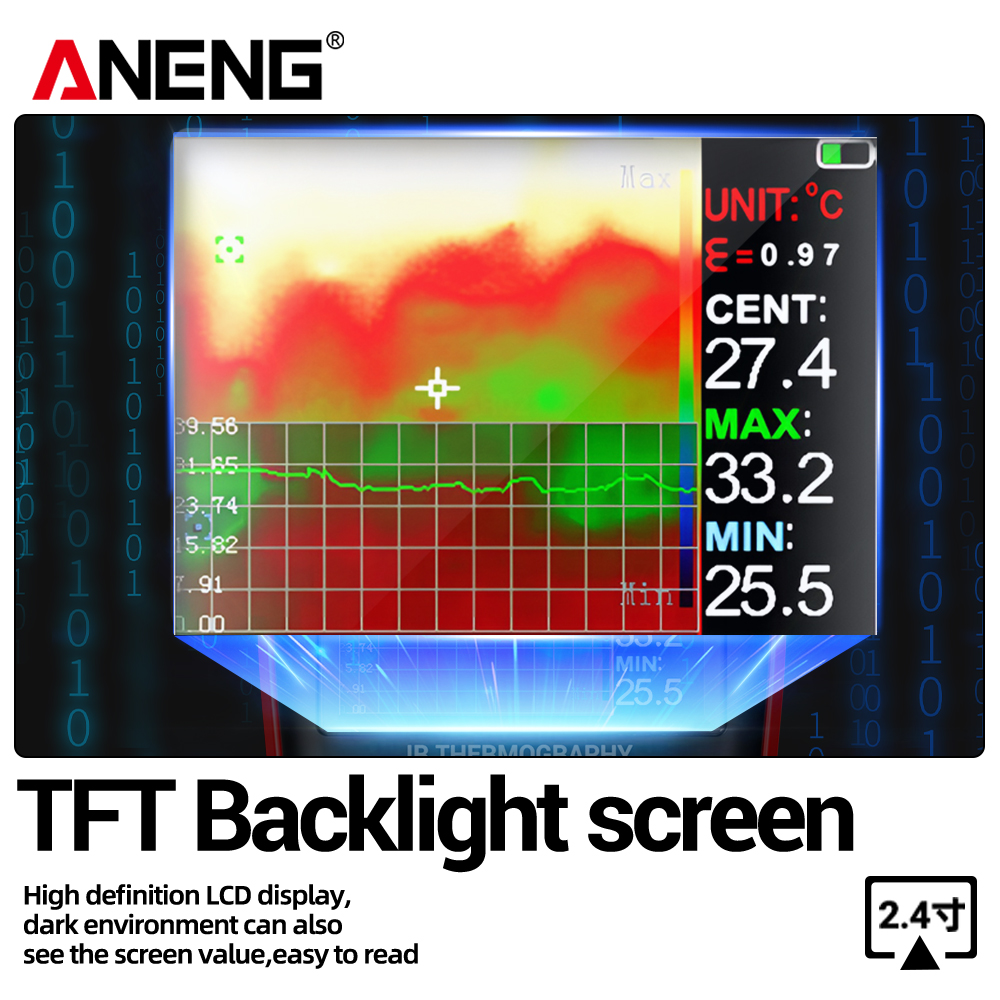 Тепловизионный мультиметр ANEN – обзор и цена Tft Display 2.4